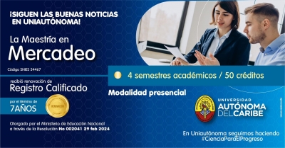 &iexcl;Siguen las buenas noticias en la Universidad Aut&oacute;noma del Caribe!