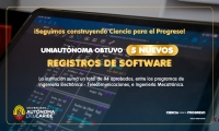 Uniaut&oacute;noma obtuvo 5 nuevos registros de software creados por estudiantes de Ingenier&iacute;a Electr&oacute;nica y Telecomunicaciones